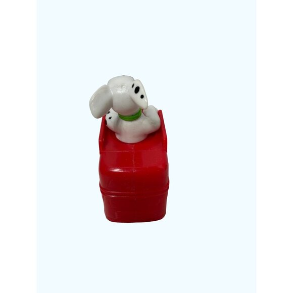 McDonalds Figure Toy Puppy The 101 Dalmations English Bus Red and Green Disney - Picture 3 of 5